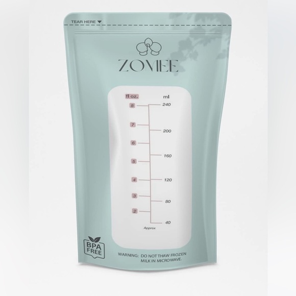 NIP Zomee 8oz Breastmilk Storage Bags, 360 Count - Picture 2 of 4